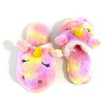 Load image into Gallery viewer, Millffy Stuffed Animal Rainbow Unicorn Plush Slippers Bedroom Slippers for Adult
