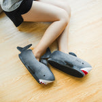 Load image into Gallery viewer, Millffy Cozy Fleece Shark Slippers champion slippers for men plush sneaker slippers Dolphin Slippers
