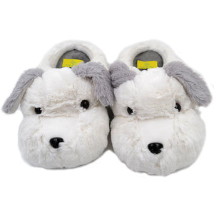Millffy Cute Puppy Dog Stuffed Animal Slippers Soft Plush Dog Slipper Warm House Slippers