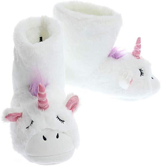 Unicorn Slippers | Indoor Outdoor Sneakers | Cozy Plush Shoes Woman Slippers | Cute Fluffy Girls Slippers