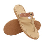 Load image into Gallery viewer, Millffy Womens Sheepskin Sandals naked Thong Slippers leather sandel outdoor sandals
