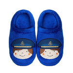 Load image into Gallery viewer, Millffy Little Travellers Cabin Crew rag Slippers Airline Pilot Slippers for Toddler Kid Cozy Soft House Slippers for Toddler Girl
