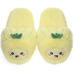 Load image into Gallery viewer, Millffy Plush Pitaya Slippers Avocado Slipper fruit Pineapple funny Slippers
