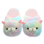 Load image into Gallery viewer, Millffy cute piggy slippers for women stuffed animal slippers for adults Alpaca Slippers
