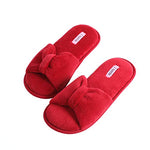Load image into Gallery viewer, Millffy Women&#39;s Memory Foam Open Toe Slide Slippers with Cute Bow and Cozy Terry Lining Slip-on House Shoes SPA Sandals
