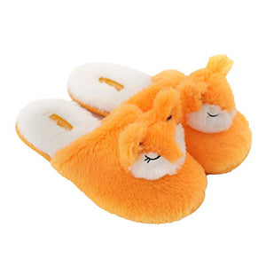 Millffy cartoon slippers for women heeled slippers fox panda rabbit unicorn slippers women