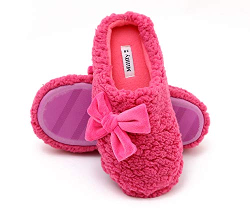 Millffy Womens Mens Indoor Slippers Winter Warm Fuzzy Plush Fur House Comfy Bedroom Slippers