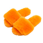 Load image into Gallery viewer, Millffy Wool Fur Slippers Sheepskin Slippers Real Fur Slippers Lambskin Leather Slippers
