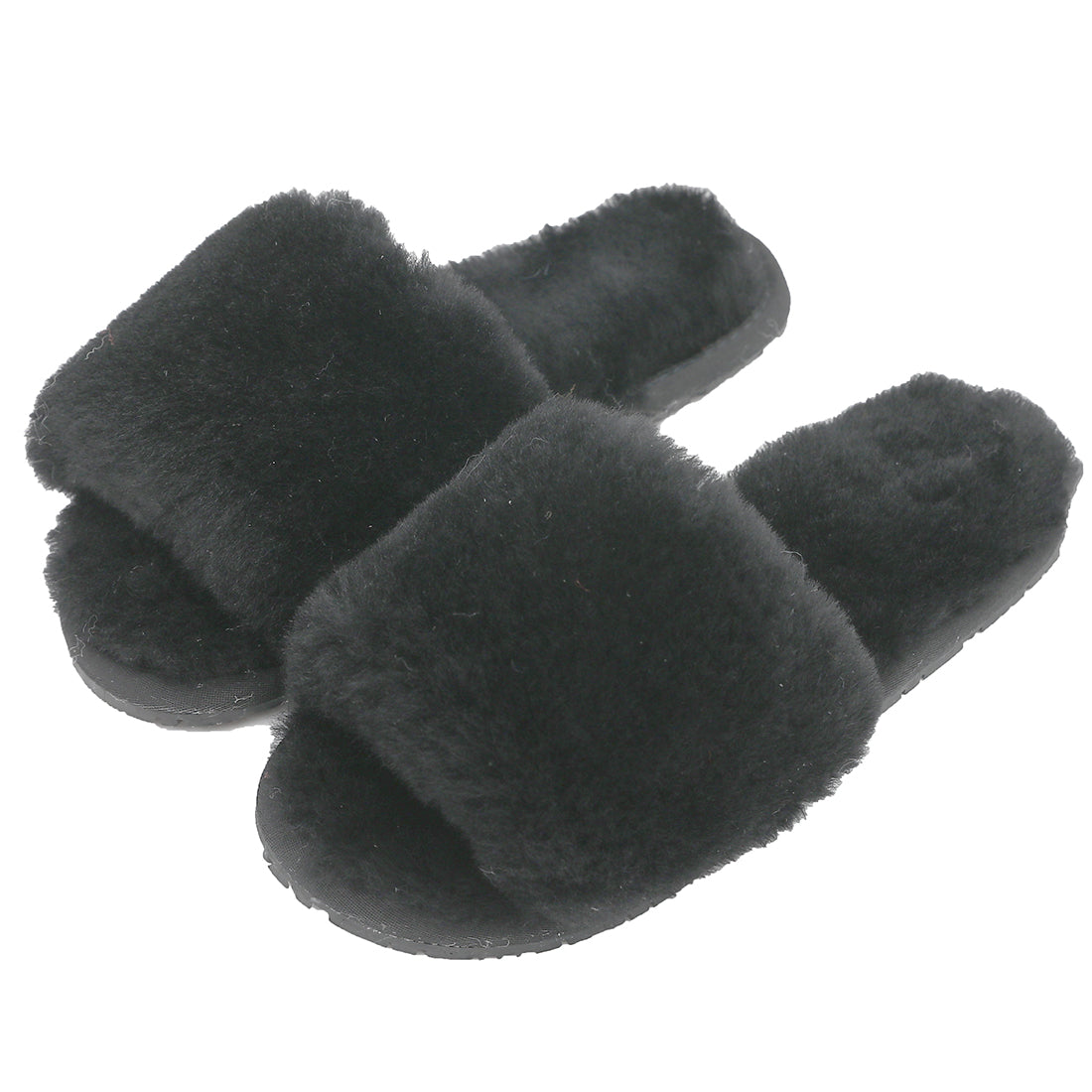 Millffy Wool Fur Slippers Sheepskin Slippers Real Fur Slippers Lambskin Leather Slippers