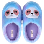 Load image into Gallery viewer, Plush Soft Fuzzy Animal Slippers Womens Slippers Rainbow Sloth Foot Pals for Kids, Cozy Children&#39;s Slippers
