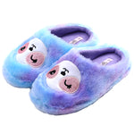 Load image into Gallery viewer, Plush Soft Fuzzy Animal Slippers Womens Slippers Rainbow Sloth Foot Pals for Kids, Cozy Children&#39;s Slippers

