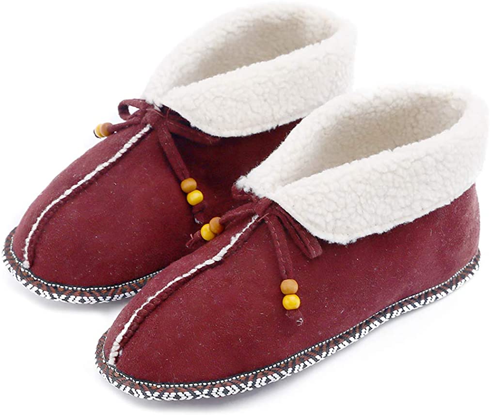 Millffy Women's Comfy House Slipper Wool Blend Moccasins Slip on Indoor Soft Sock Slippers Shoes