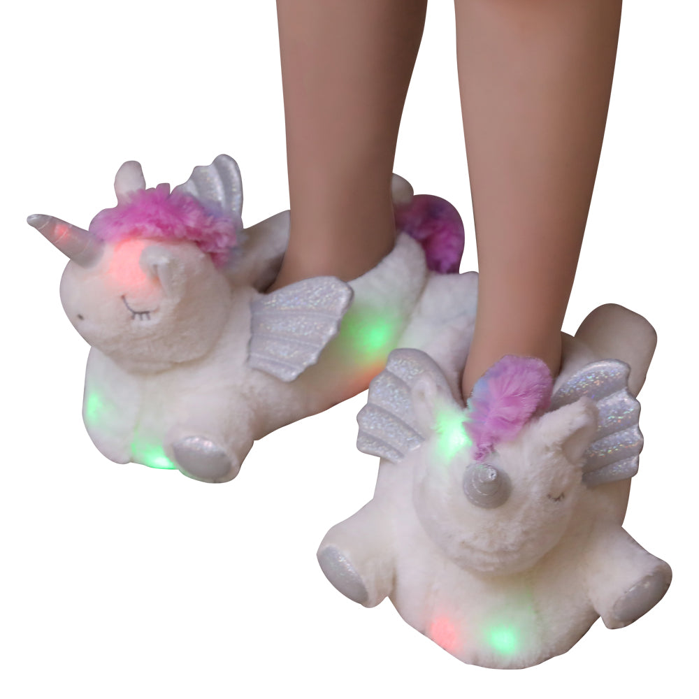 Millffy unicorn slippers women Light Up Slippers unicorn slippers for girls big kids slippers led slippers