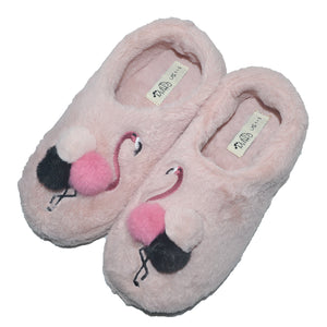 Millffy cartoon slippers heeled slippers flamingo slippers for women bear shoes slippers