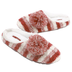 Millffy pompom slippers kawaii cozy knit slippers for women office slippers pillow slides slippers
