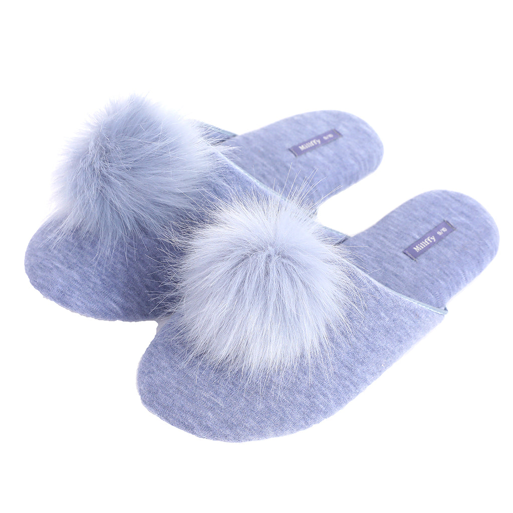 Millffy Women Fluffy Ladies Slippers Faux Wool Fuzzy Slippers chic