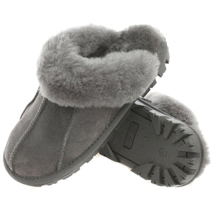 Millffy Unisex Comfortable Sheepskin Slippers Women's Handmade Cuff Slippers for Men Indoor Outdoor