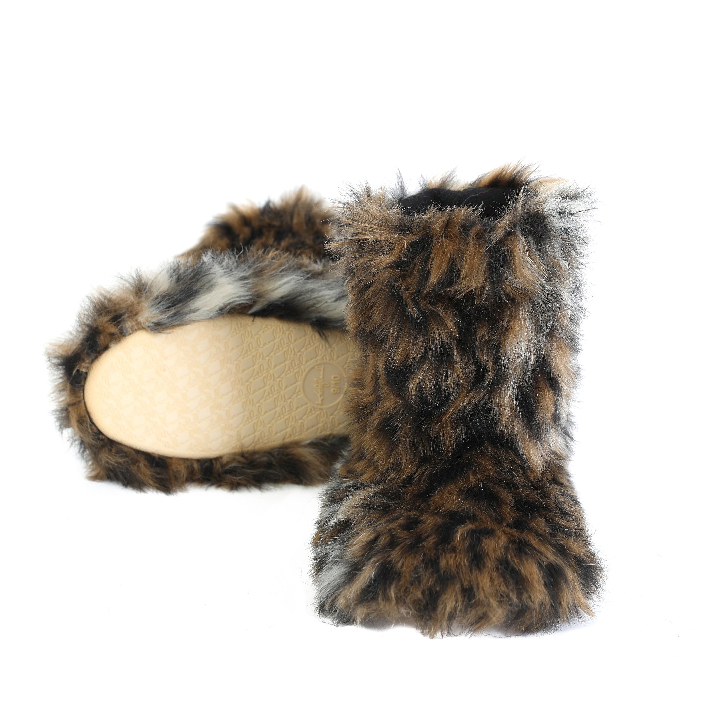 Millffy Winter Warm Women's Faux Fur Bootie Slippers Fuzzy Comfy Plush Boots