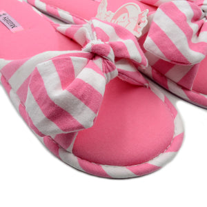 Millffy Summer Ladies House Shoes Home Slipper Cotton Indoor Bowknot Bedroom Slippers