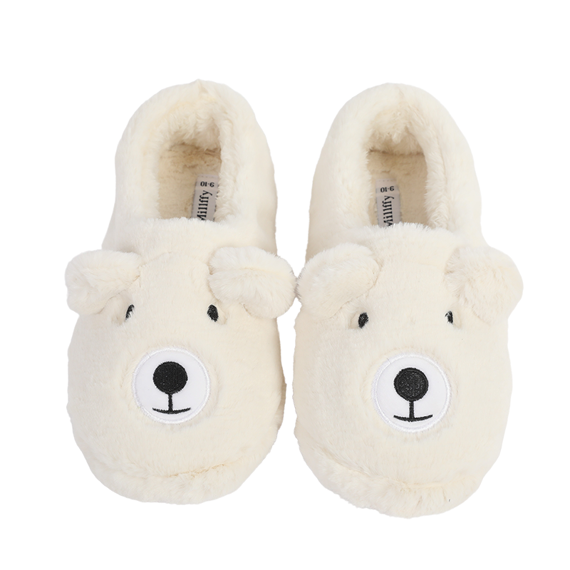 Millffy Womens Cute Cartoon Animal Soft Warm Plush Fuzzy Bear Slippers Winter House Shoes Lamb Slippers Sneakers