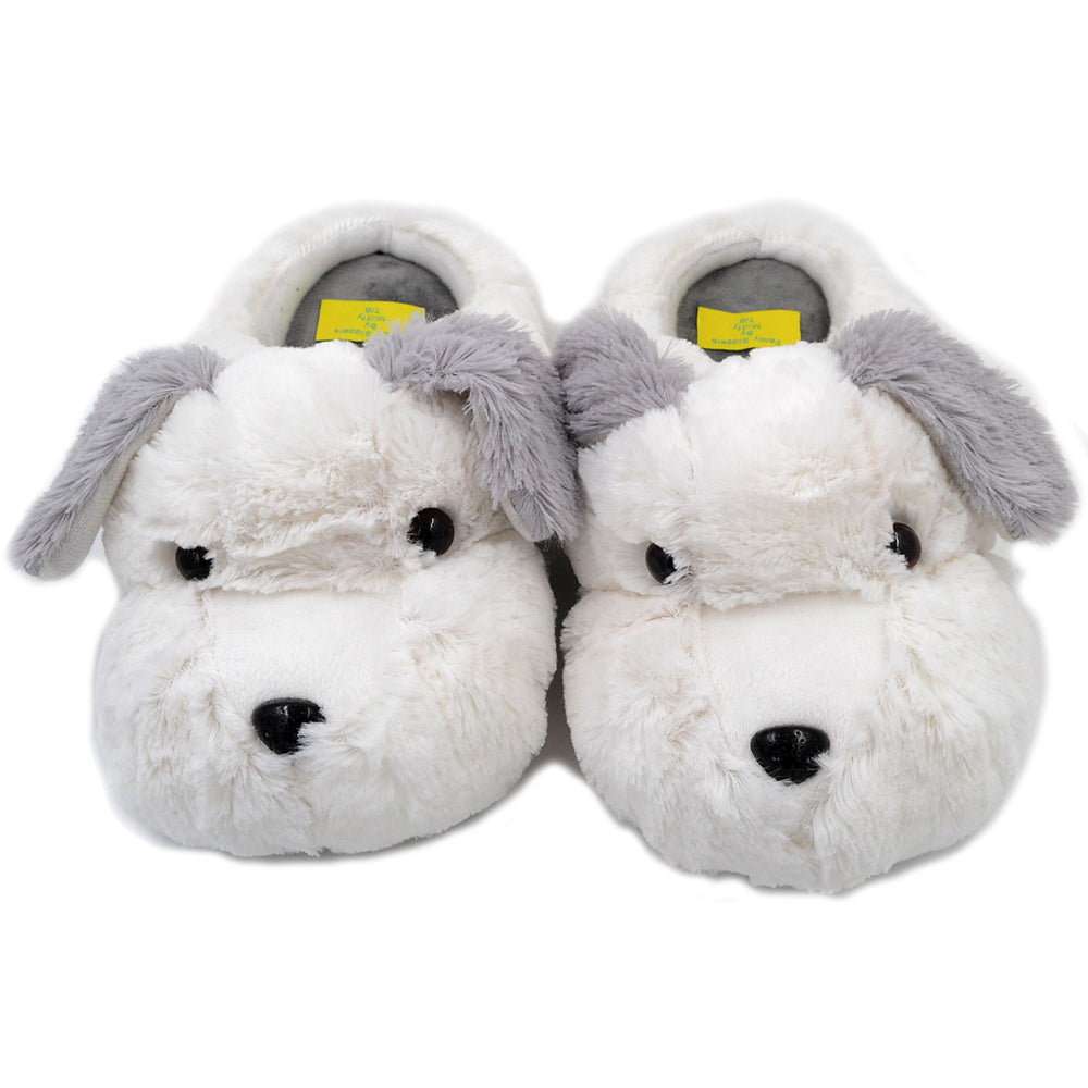 Millffy Cute Puppy Dog Stuffed Animal Slippers Soft Plush Dog Slipper Warm House Slippers