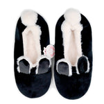 Load image into Gallery viewer, Millffy New Softest and Best Made Memory Foam Women&#39;s Ballerina Faux Fur Cuffed Slipper Socks

