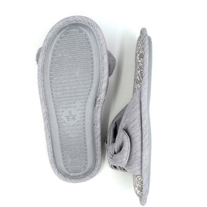Millffy Cotton Bowknot Slippers Household Slippers Female Bowknot Breathable Cotton Antiskid Lady Indoor Slippers