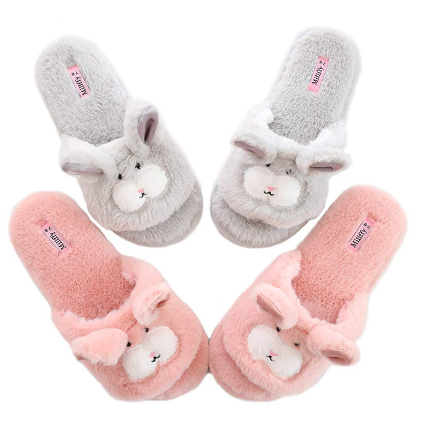 Vintage | Shoes | Vintage Fluffies Pink Bunny Slippers Booties | Poshmark