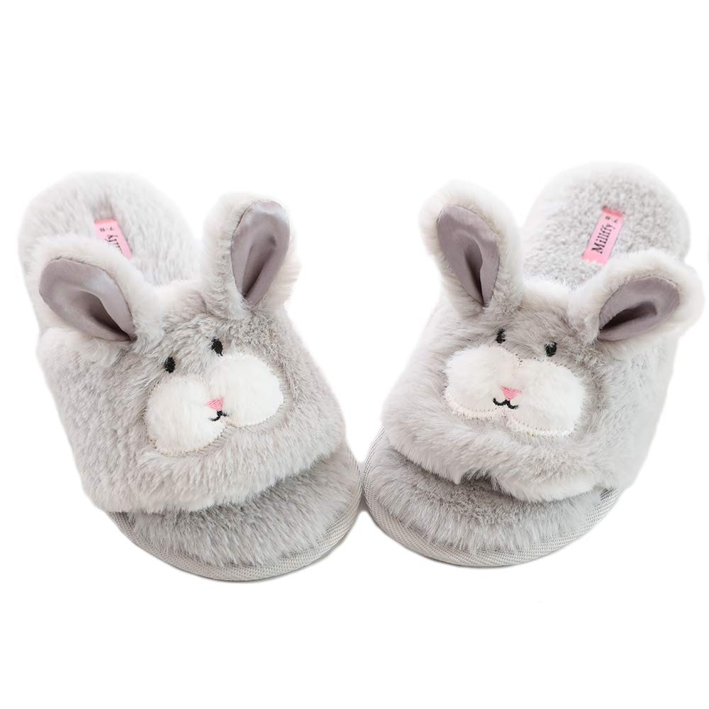 Open Toe Slippers for Women, Womens Cute Bunny Slippers
