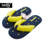 Load image into Gallery viewer, Millffy Memory Foam Cushioning Summer SPA Women&#39;s Knit Thong Slipper Japanese Cotton Slippers
