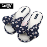 Load image into Gallery viewer, Millffy New Fashional Summer Floral Sweet Cotton Slippers Japanese Flowers Women&#39;s Slippers Shoes
